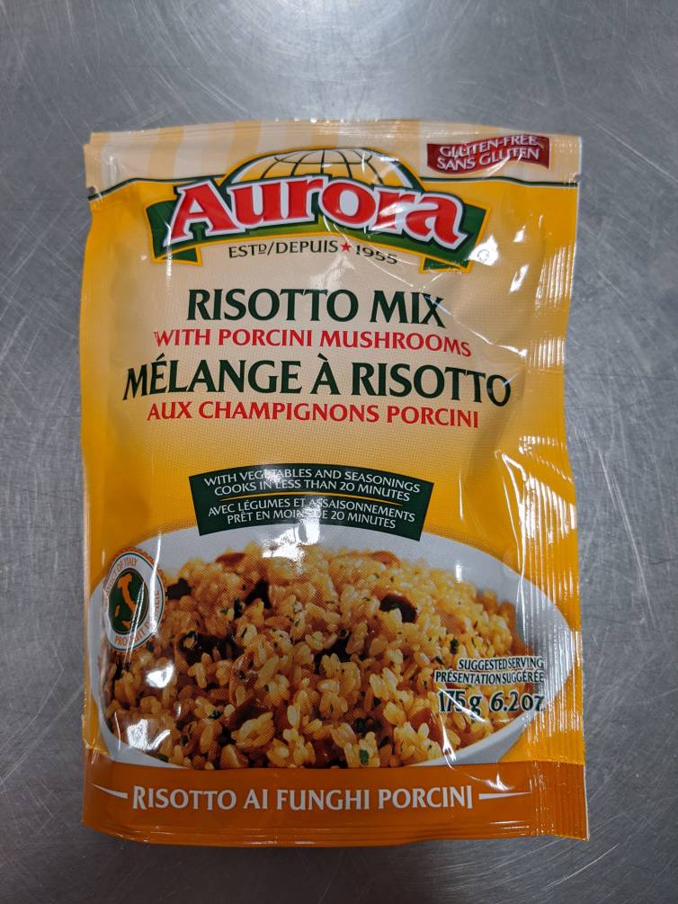 AURORA RISOTTO MIX WITH PORCINI MUSHROOMS 175G