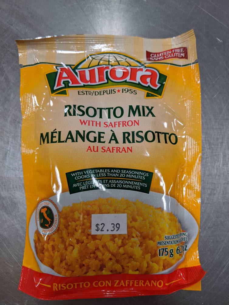 AURORA RISOTTO MIX WITH SAFFRON 175G